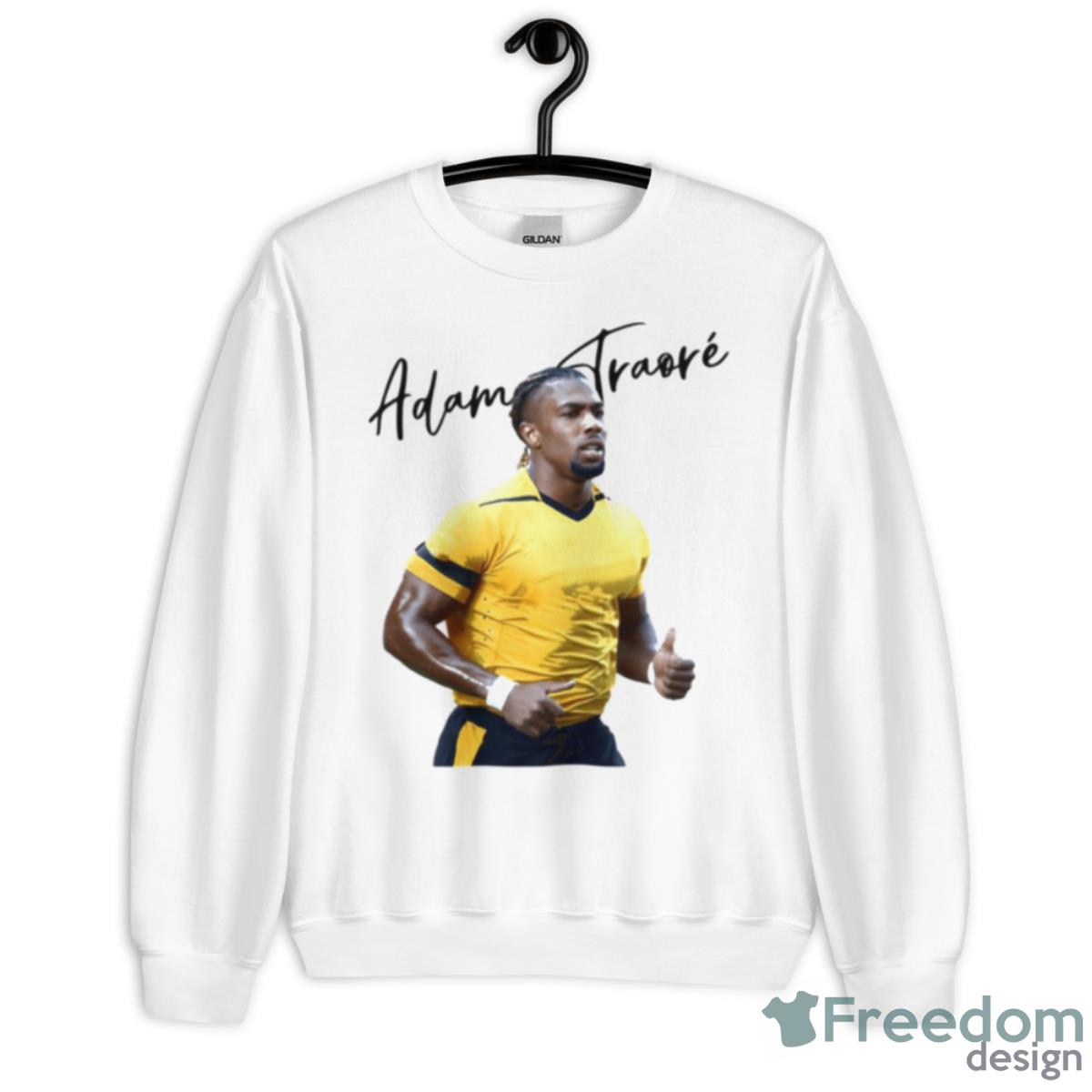 Portrait Of Adama Traore Wanderers Fc Shirt - Unisex Heavy Blend Crewneck Sweatshirt