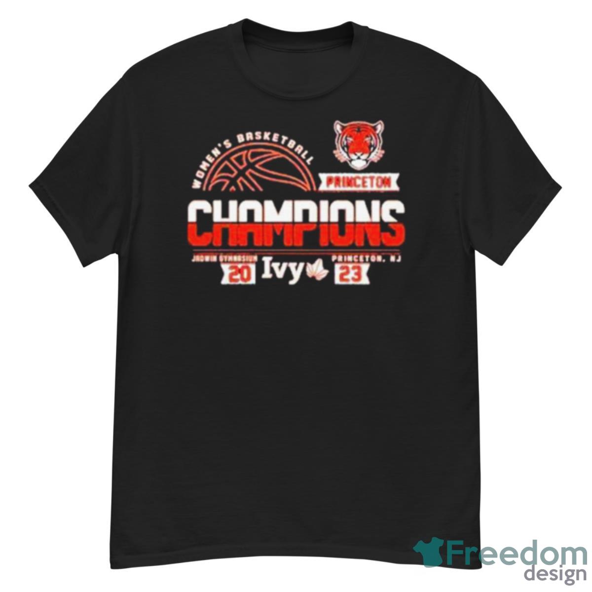 Princeton Tigers Blue 84 2023 Ivy League Women’s Basketball Conference Tournament Champions Shirt Product Photo 1