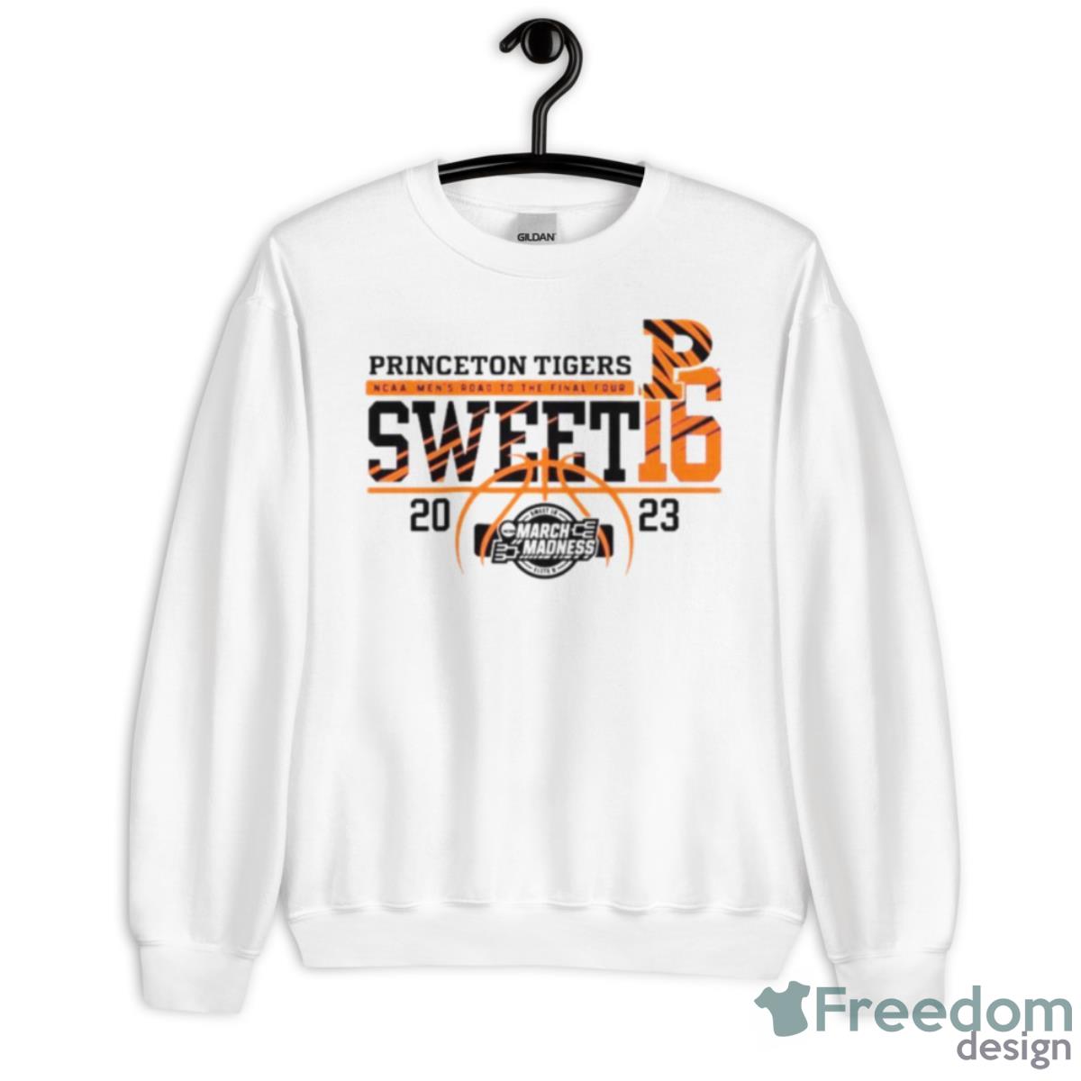 Princeton Tigers NCAA Men’s Road To The Final Four Sweet Sixteen 2023 Shirt - Unisex Heavy Blend Crewneck Sweatshirt