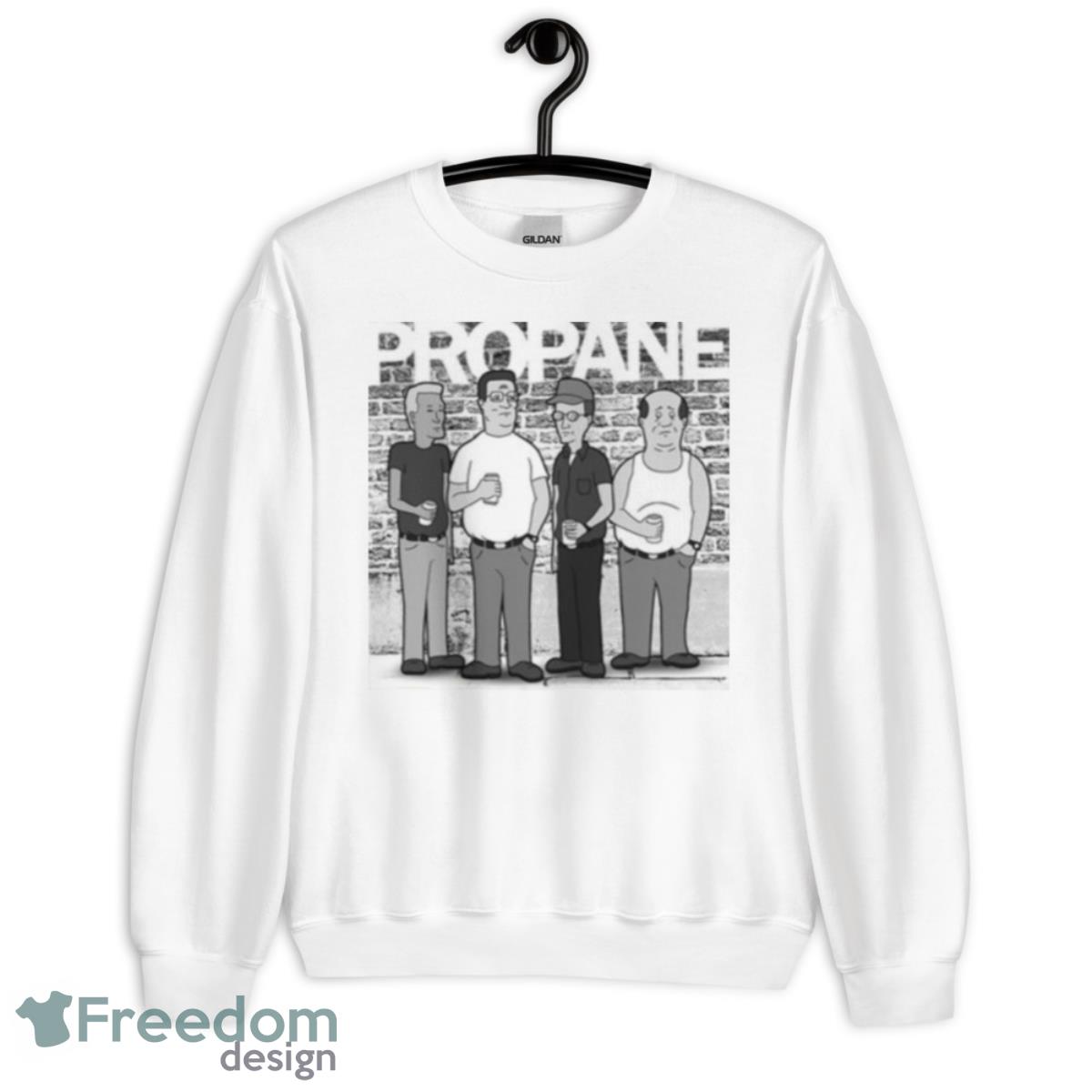 Propane Balck And White King Of The Hill Shirt - Unisex Heavy Blend Crewneck Sweatshirt