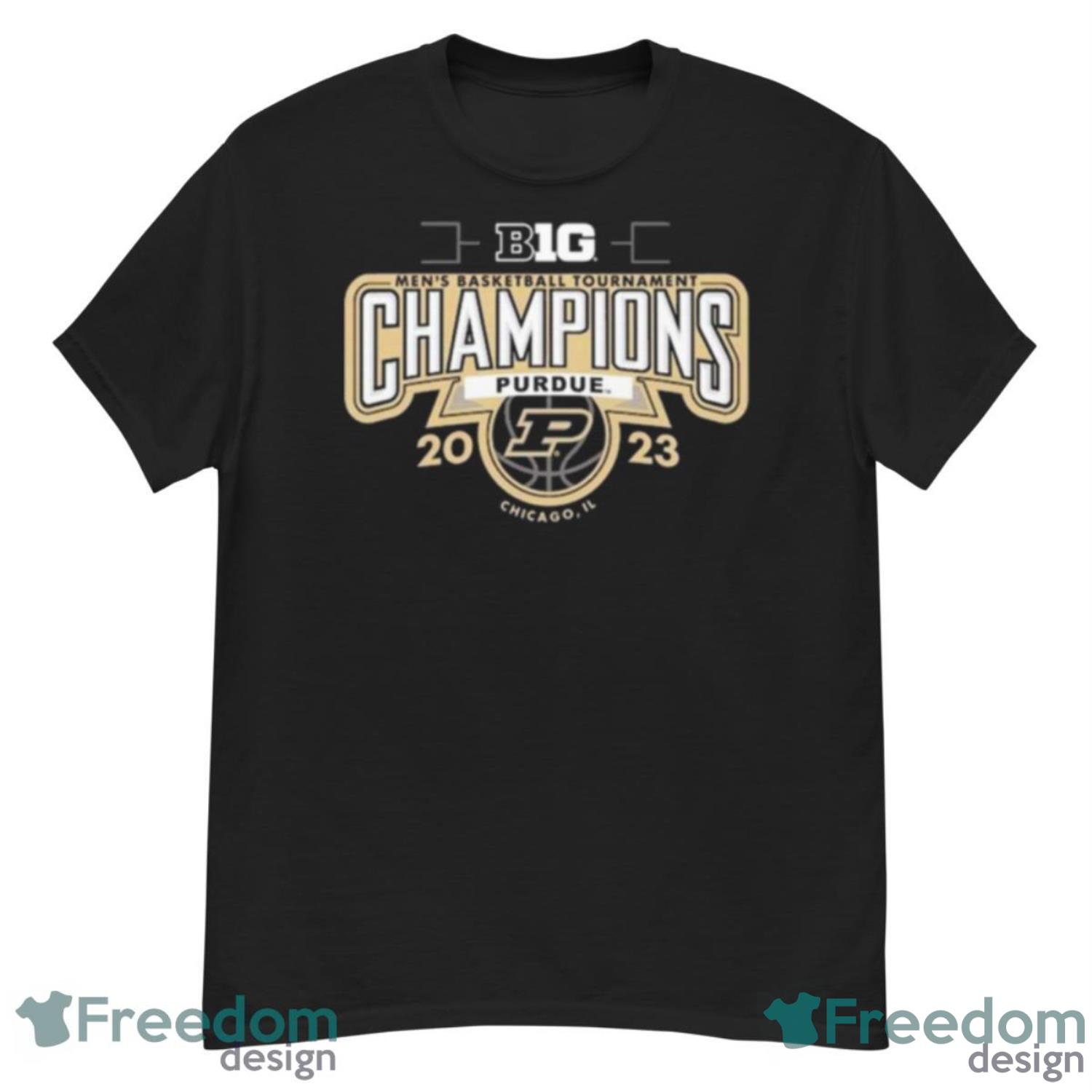 Purdue Boilermakers 2023 Big Ten Men’s Basketball Conference Tournament Champions Shirt - G500 Men’s Classic T-Shirt