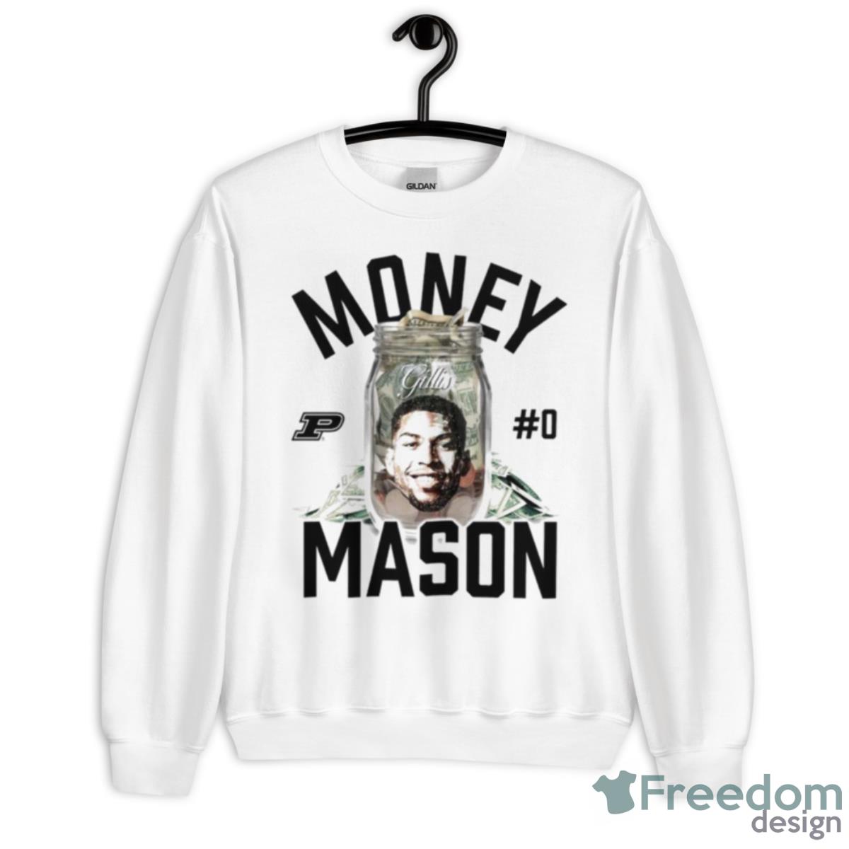 Purdue Boilermakers Mason Gillis Money Mason Shirt - Unisex Heavy Blend Crewneck Sweatshirt