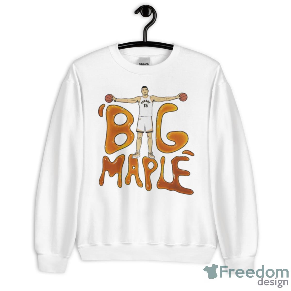 Purdue Boilermakers Zach Edey Big Maple Shirt - Unisex Heavy Blend Crewneck Sweatshirt