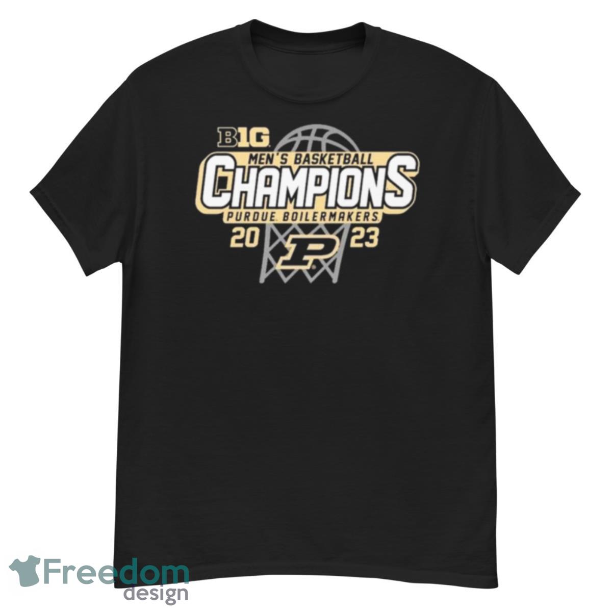 Purdue Champions 2023 Big 10 Conference Men’s Basketball Shirt - G500 Men’s Classic T-Shirt