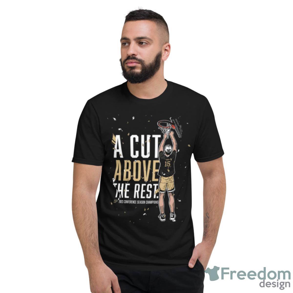 Purdue Zach Edey A Cut Above The Rest Shirt - Short Sleeve T-Shirt