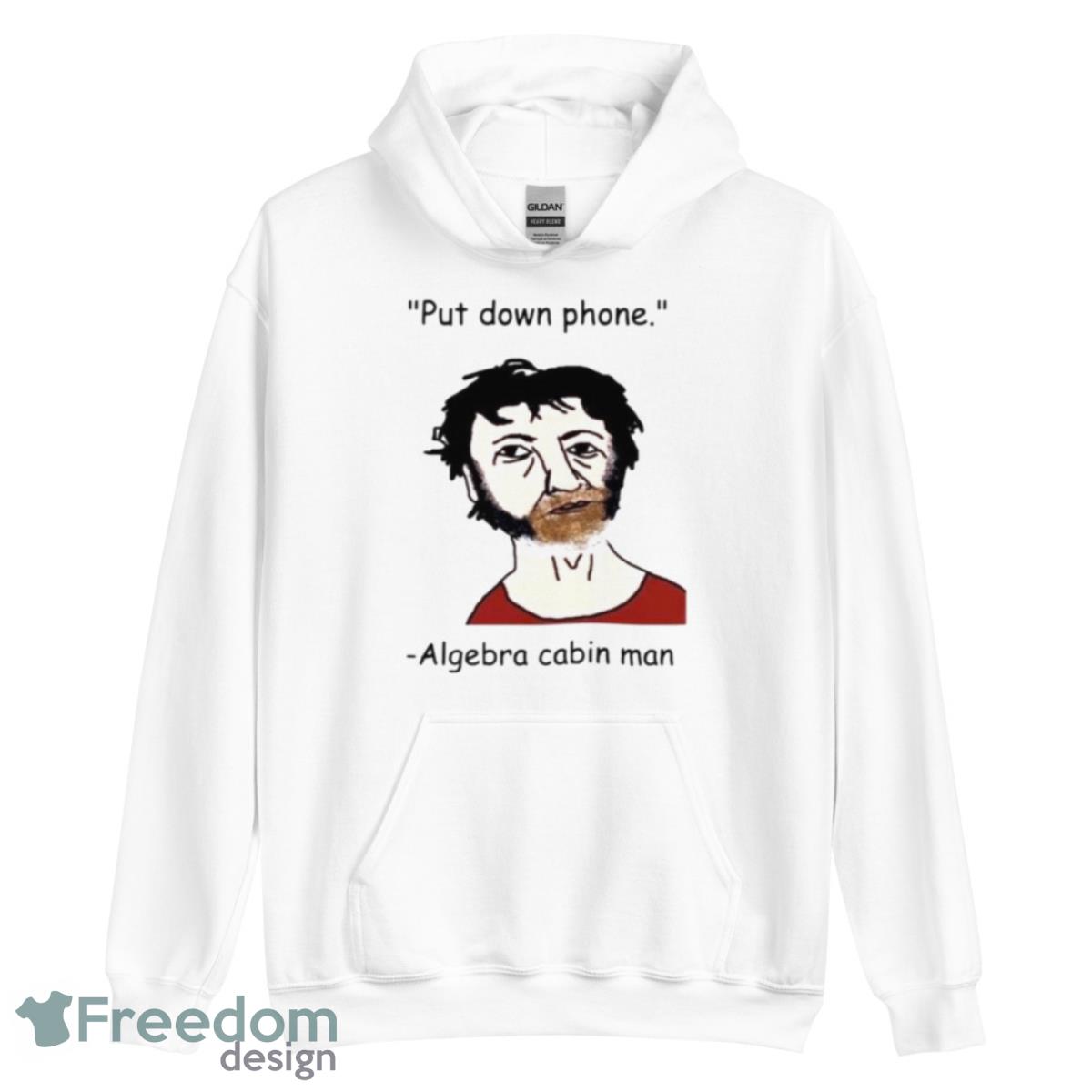 Put Down Phone Algebra Cabin Man Shirt image Put Down Phone Algebra Cabin Man Shirt - Unisex Heavy Blend Hooded Sweatshirt