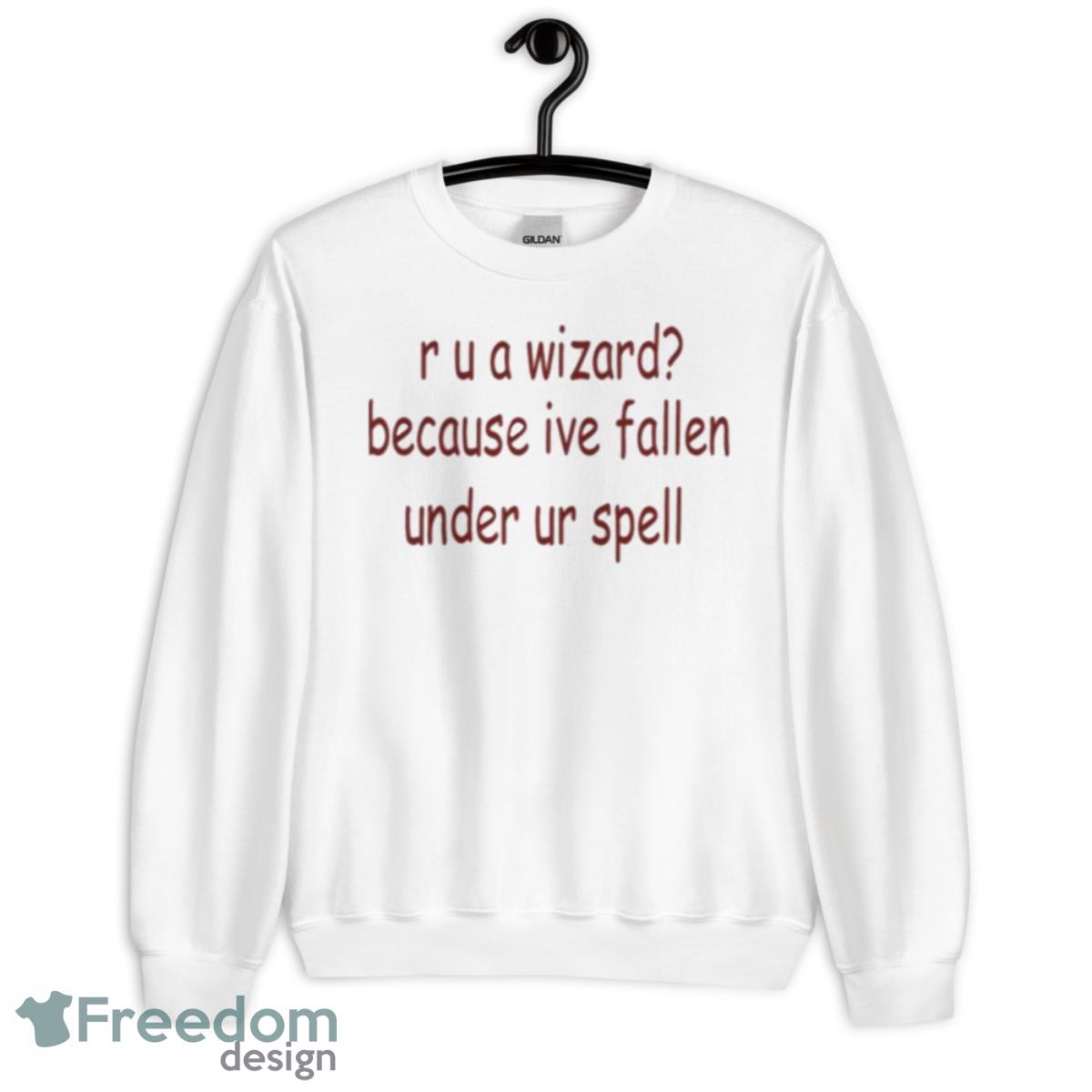 R U A Wizard Quote Wizards Of Waverly Place Shirt - Unisex Heavy Blend Crewneck Sweatshirt