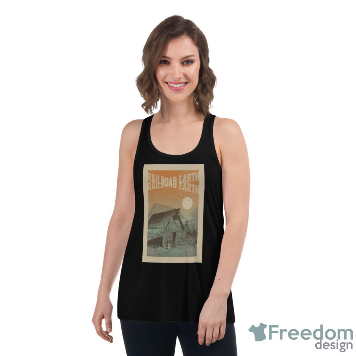 Railroad Earth Spring East Coast Tour 2023 Poster Shirt - Womens Flowy Racerback Tank Railroad Earth Spring East Coast Tour 2023 Poster Shirt - Womens Flowy Racerback Tank