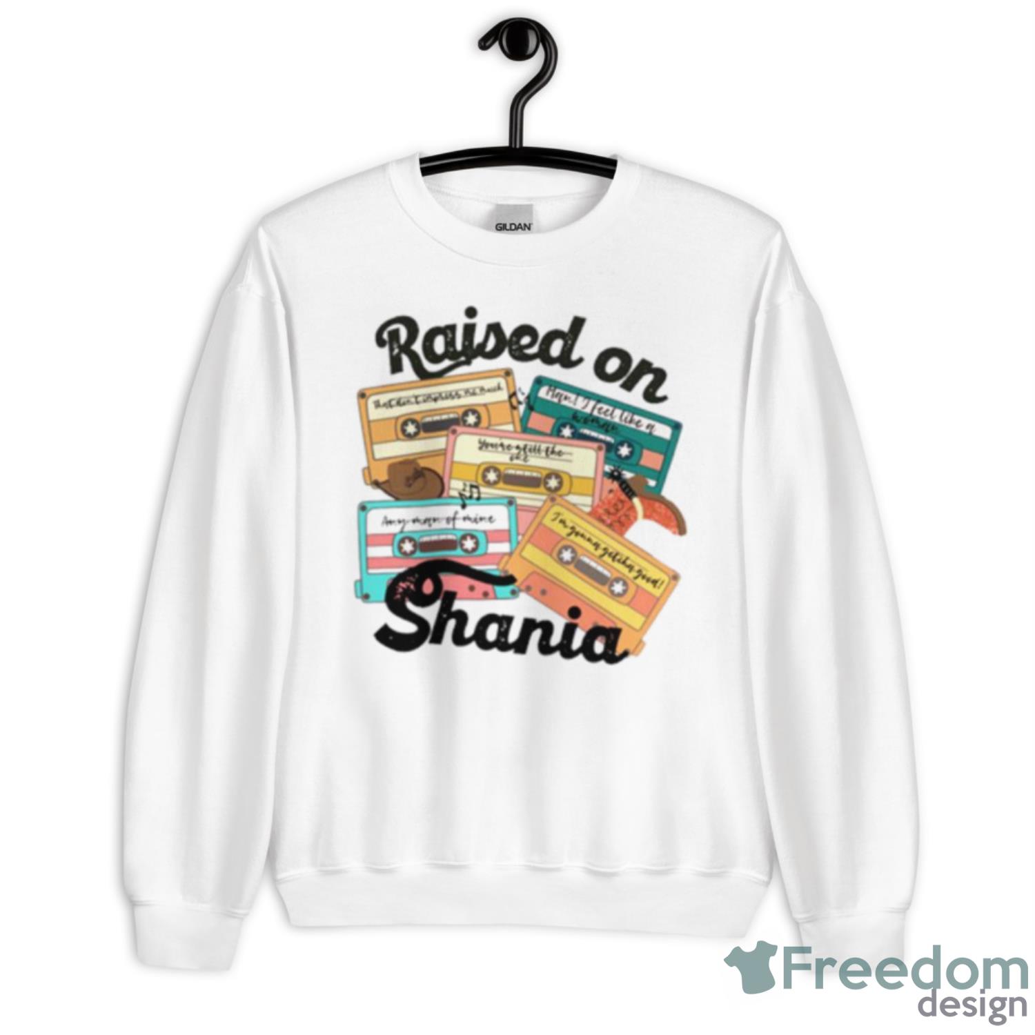 Raised On Shania Country Music 90’s Shirt - Unisex Heavy Blend Crewneck Sweatshirt