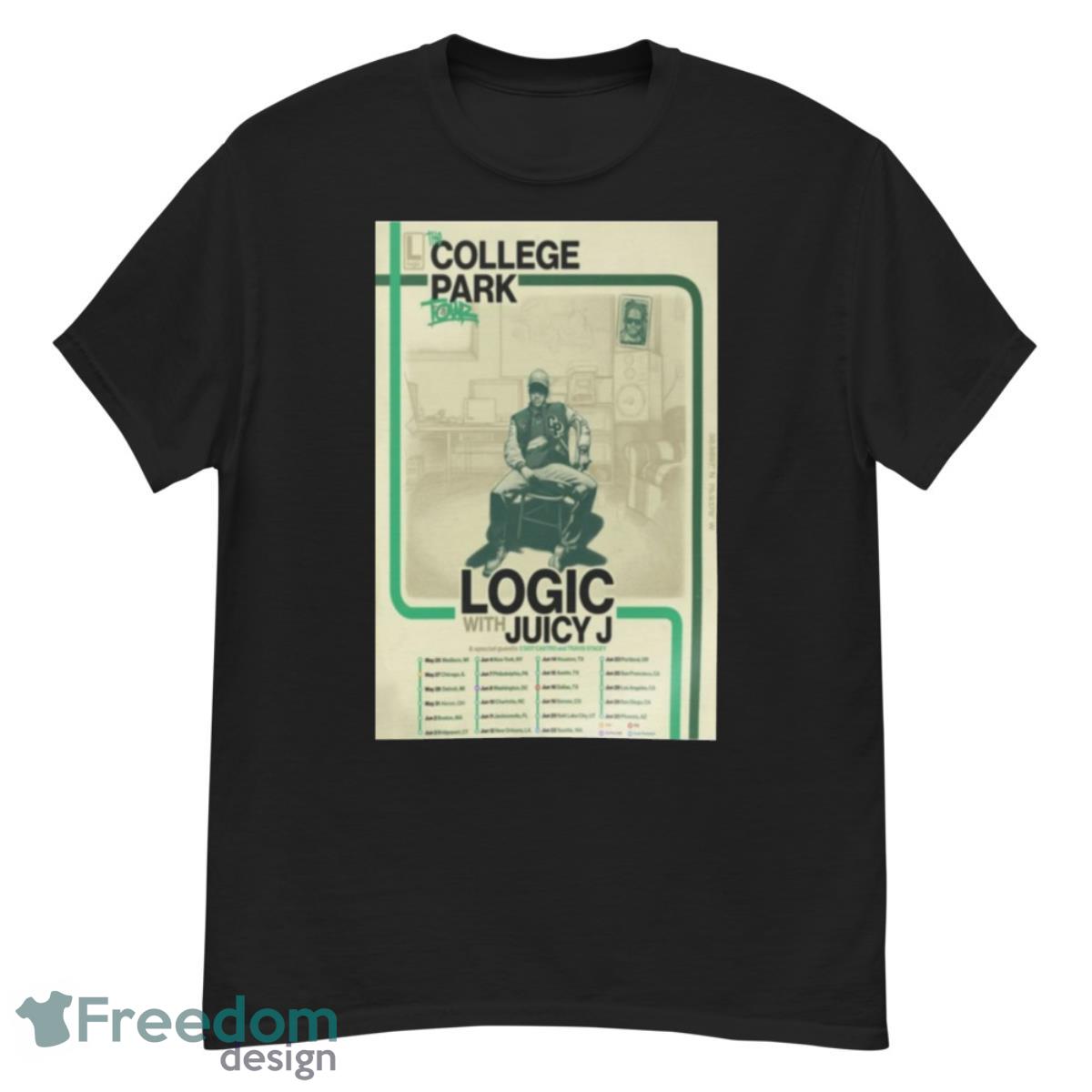 Rap Adam Sandler The College Park Tour 2023 Logic With Juicy J Poster Shirt - G500 Men’s Classic T-Shirt