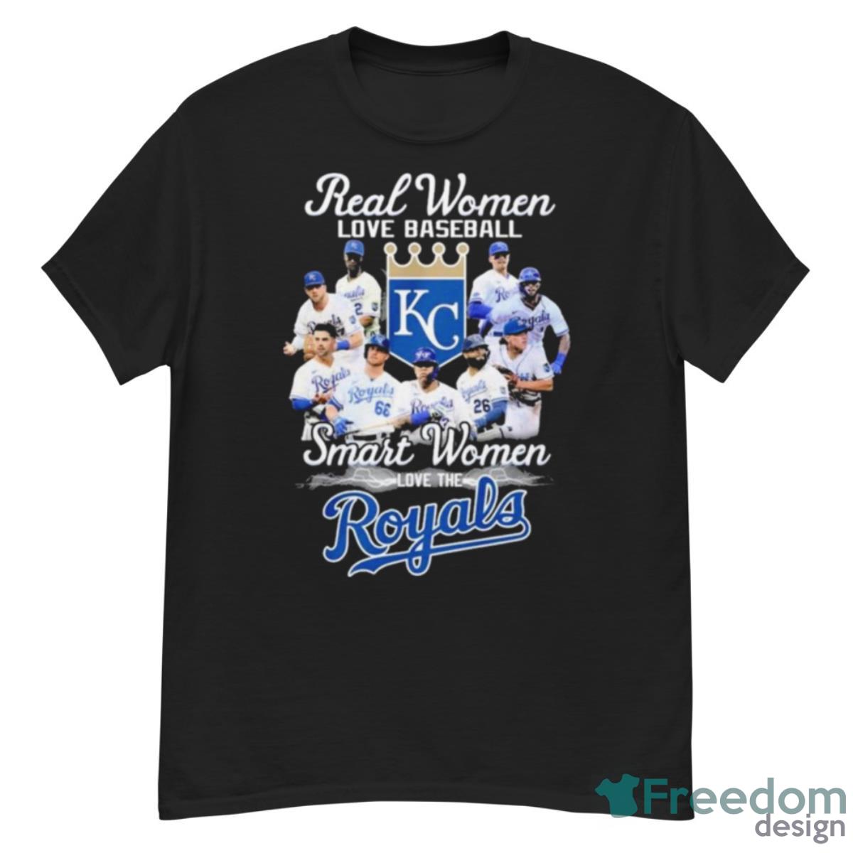 Real Women Love Baseball Smart Women Love The Kansas City Royals 2023 Shirt - G500 Men’s Classic T-Shirt