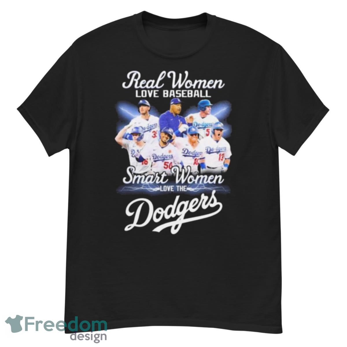 Real Women Love Baseball Teams Smart Women Love The Dodgers Shirt - G500 Men’s Classic T-Shirt