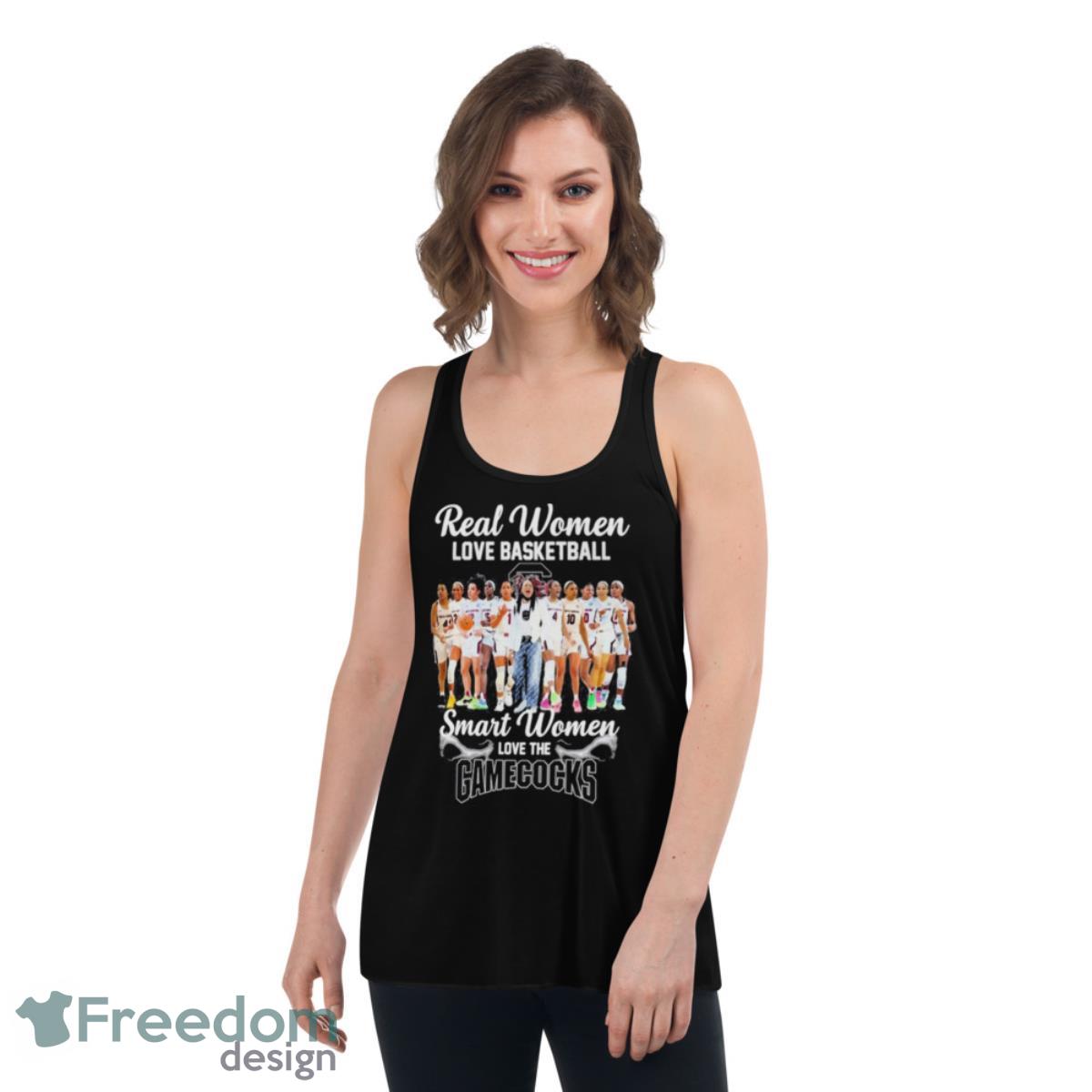Real Women Love Basketball Smart Women Love The South Carolina Women’s Basketball 2023 Shirt - Womens Flowy Racerback Tank Real Women Love Basketball Smart Women Love The South Carolina Women’s Basketball 2023 Shirt - Womens Flowy Racerback Tank
