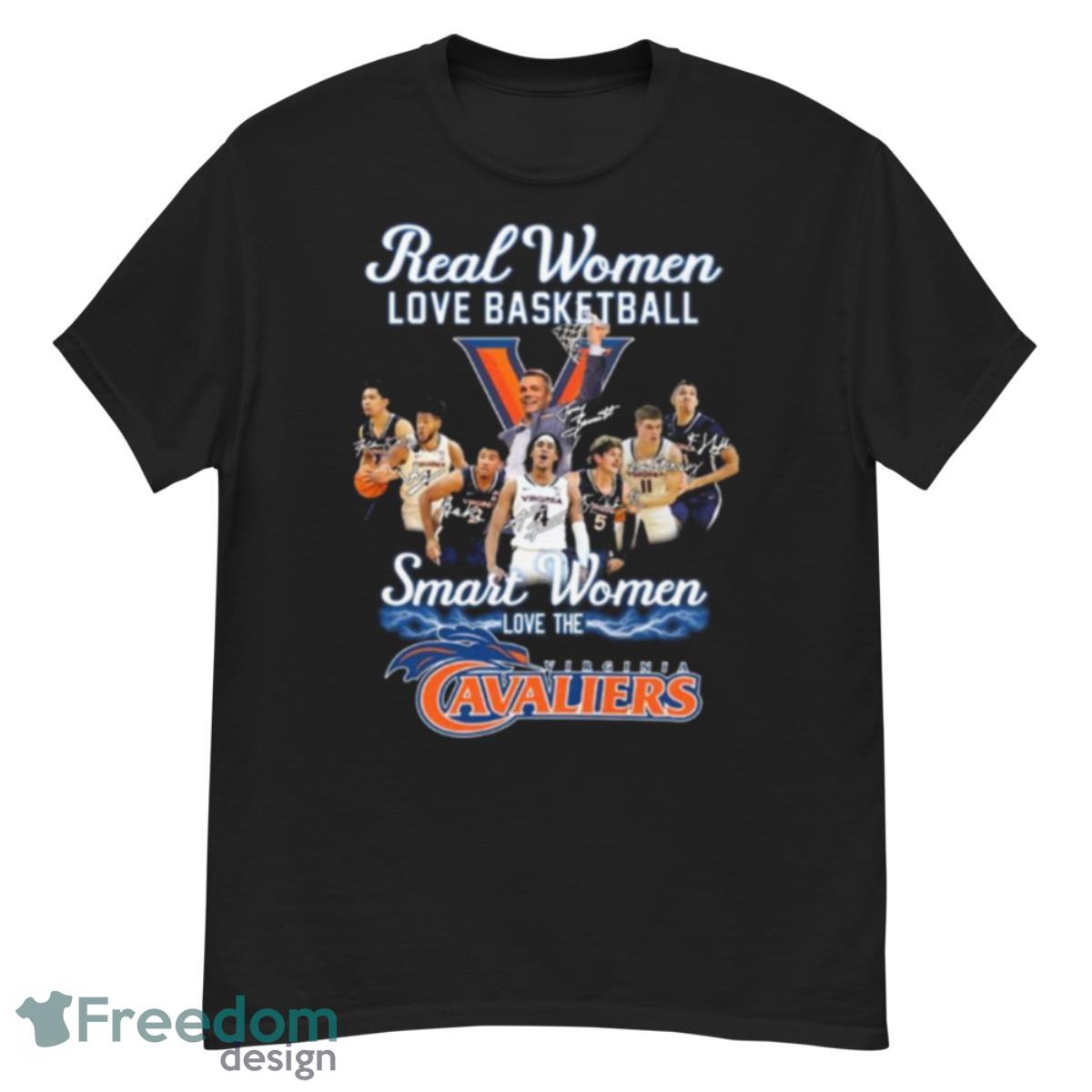 Real Women Love Basketball Smart Women Love The Virginia Cavaliers Signatures Shirt - G500 Men’s Classic T-Shirt