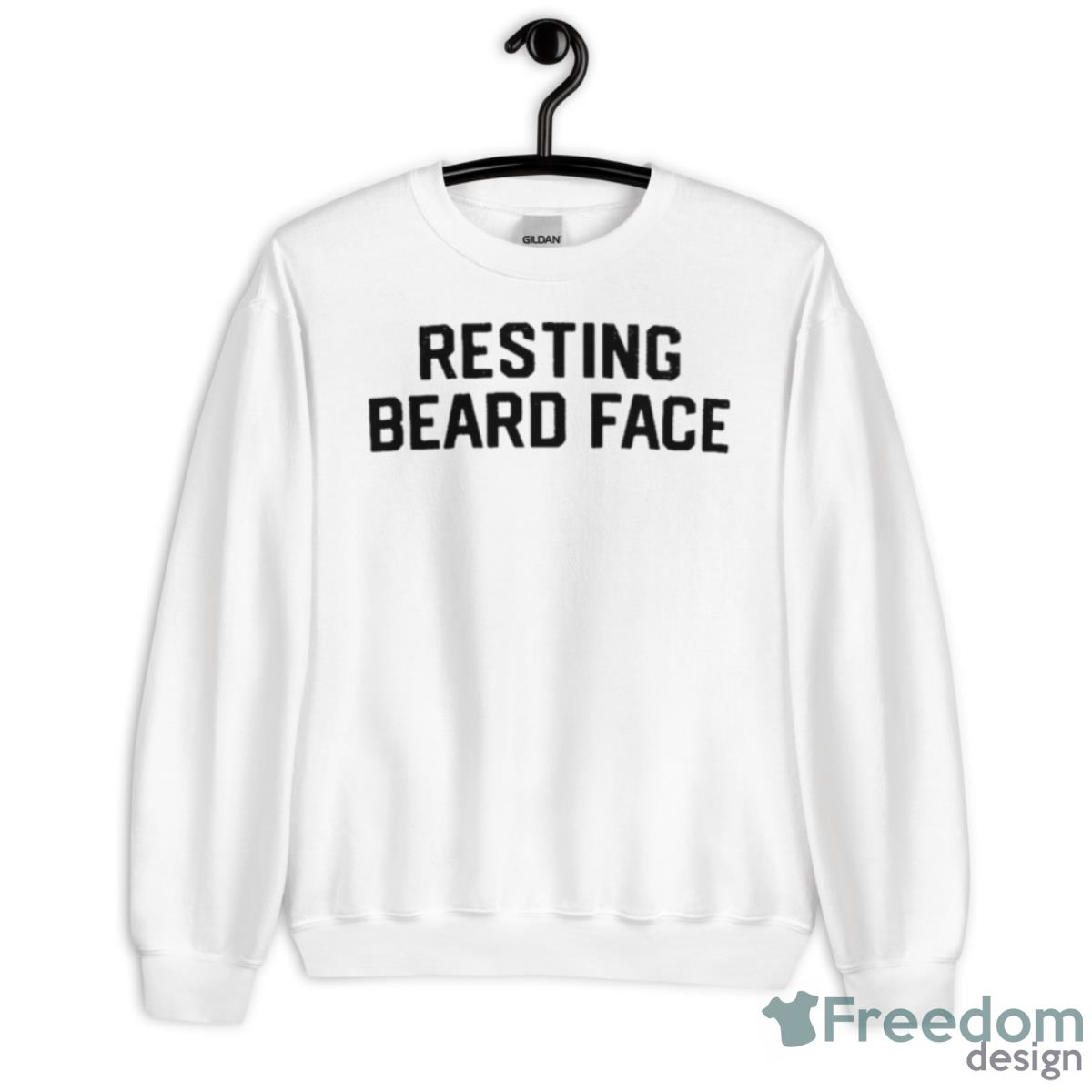 Resting Beard Face Shirt - Unisex Heavy Blend Crewneck Sweatshirt