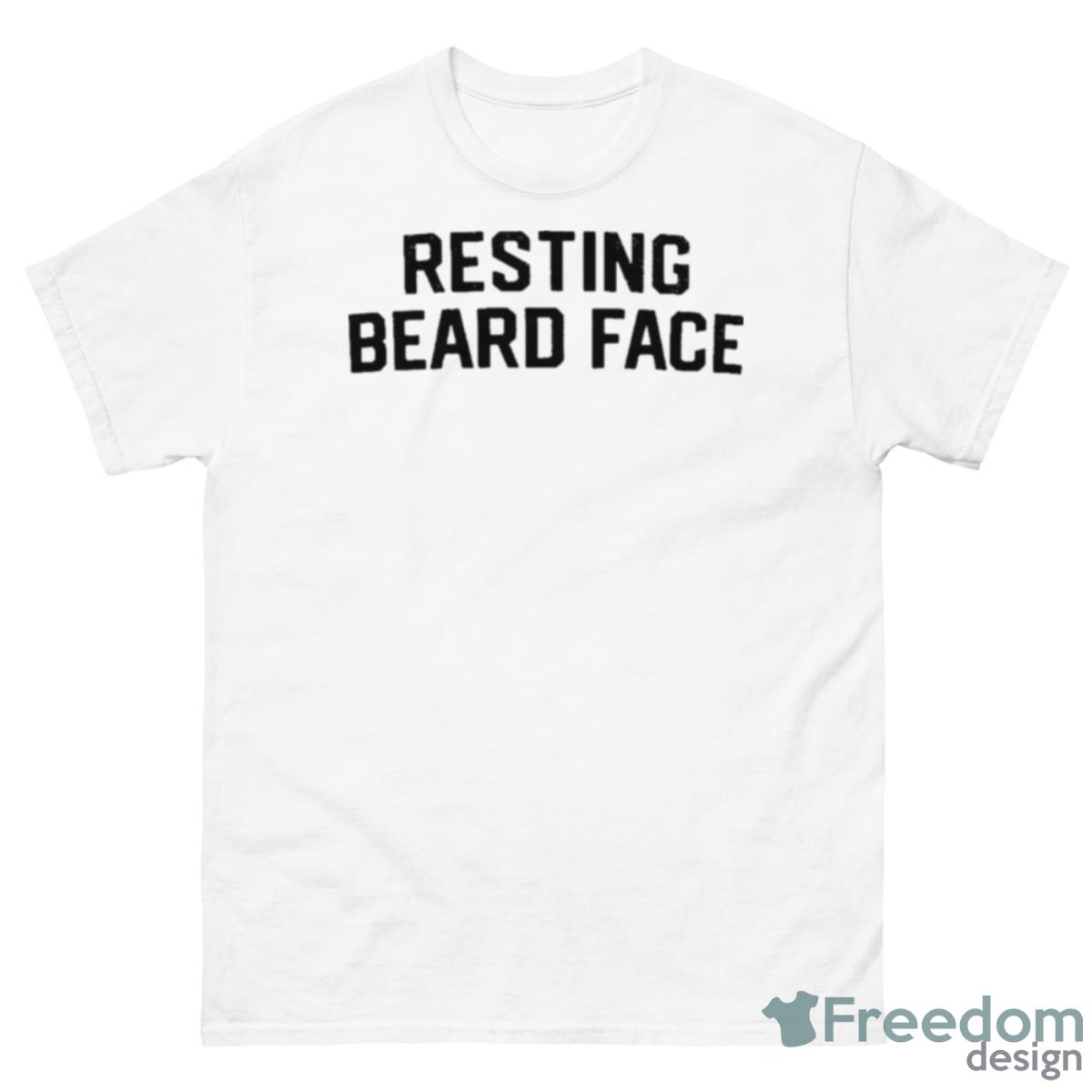 Resting Beard Face Shirt - 500 Men’s Classic Tee Gildan