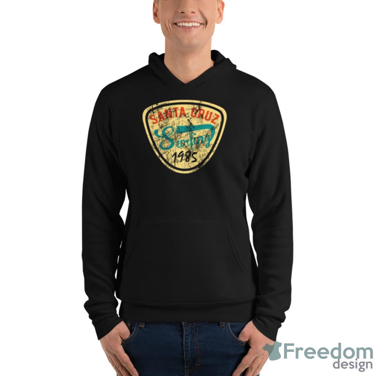 Retro 80s Santa Cruz Surfing Shirt image Retro 80s Santa Cruz Surfing Shirt - Unisex Fleece Pullover Hoodie