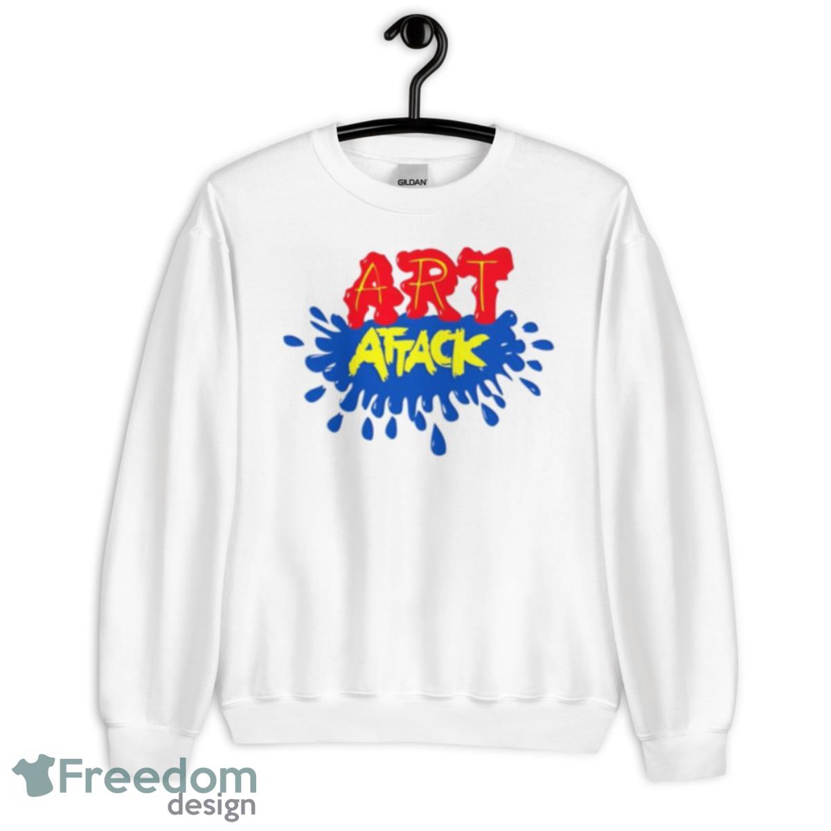 Retro British Tv Series Art Attack Shirt - Unisex Heavy Blend Crewneck Sweatshirt