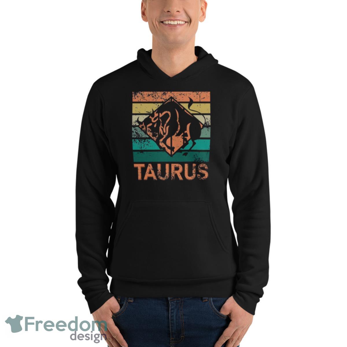Retro Horoscope Taurus Shirt - Unisex Fleece Pullover Hoodie Retro Horoscope Taurus Shirt - Unisex Fleece Pullover Hoodie