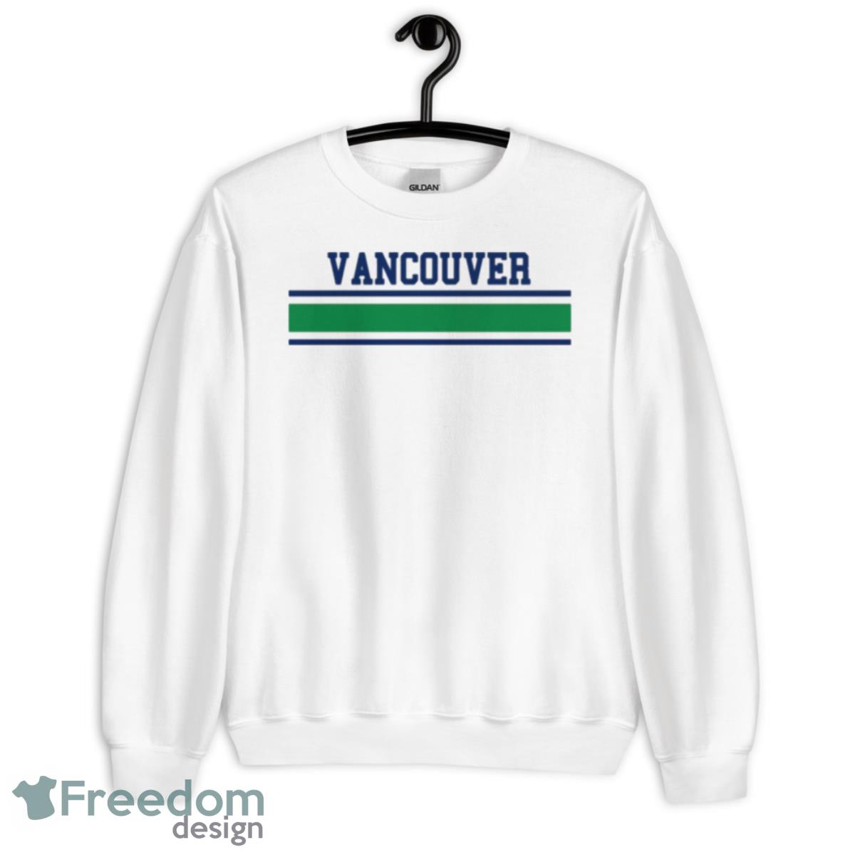 Retro Vancouver Canucks Hockey Emblem Vintage Shirt - Unisex Heavy Blend Crewneck Sweatshirt