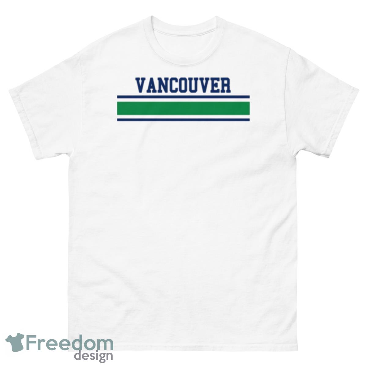 Retro Vancouver Canucks Hockey Emblem Vintage Shirt - 500 Men’s Classic Tee Gildan