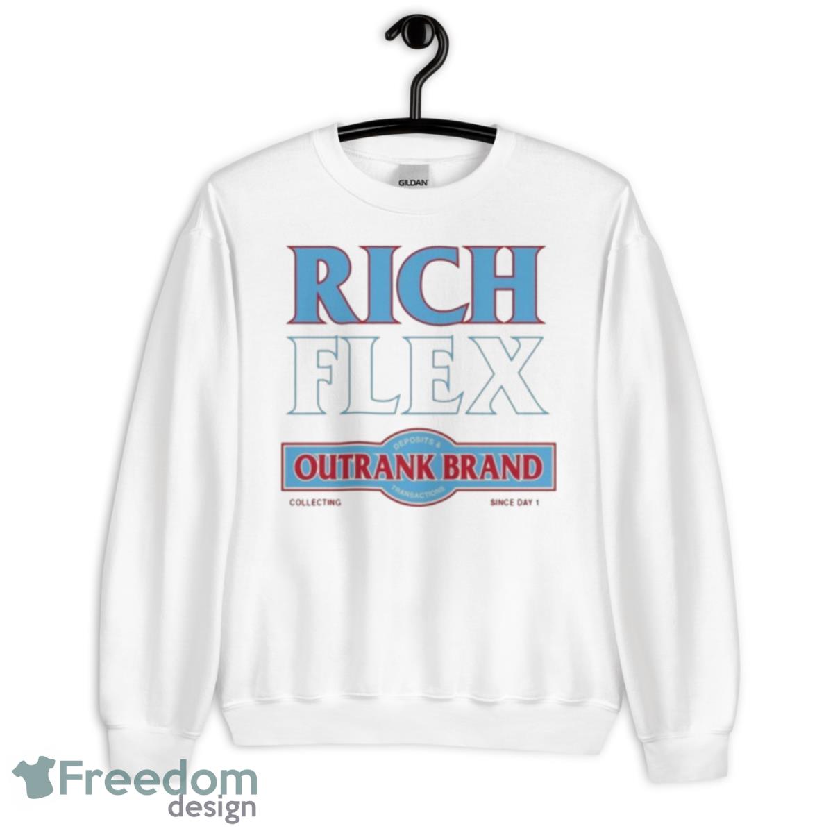 Rich Flex Outrank Brand Shirt - Unisex Heavy Blend Crewneck Sweatshirt