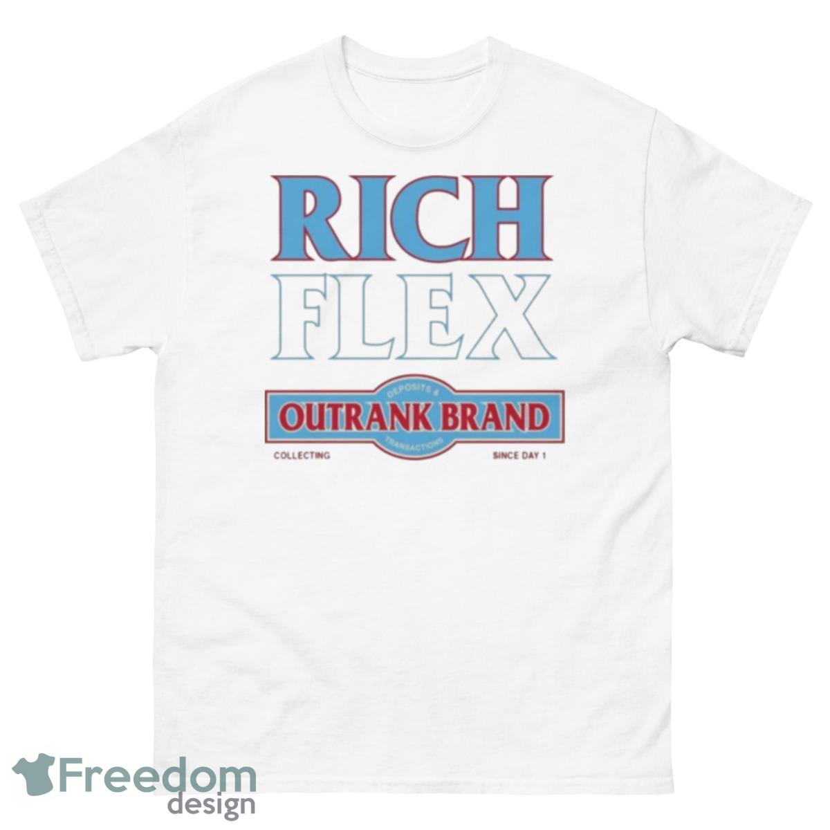 Rich Flex Outrank Brand Shirt - 500 Men’s Classic Tee Gildan