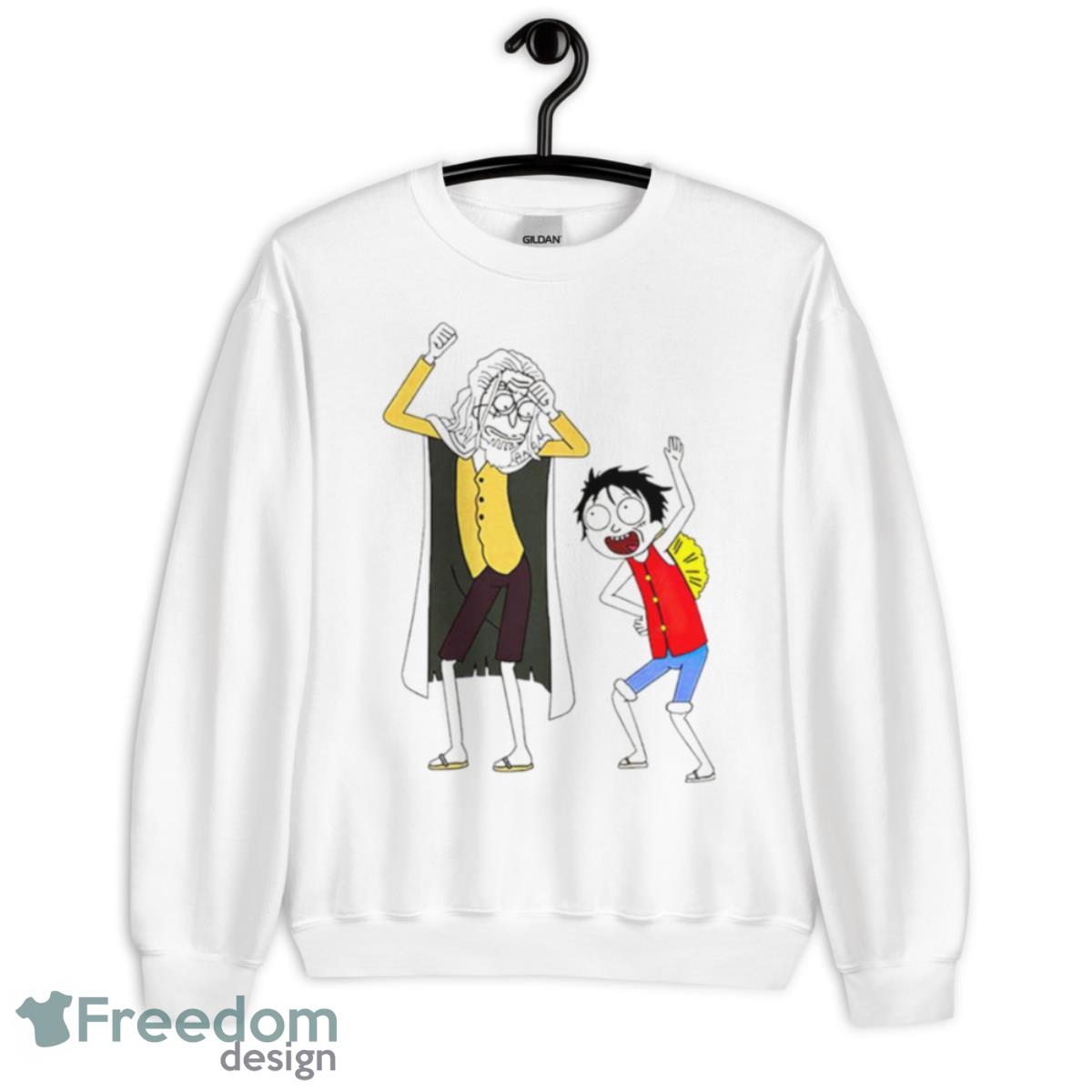 Rick And Morty One Piece Shirt - Unisex Heavy Blend Crewneck Sweatshirt