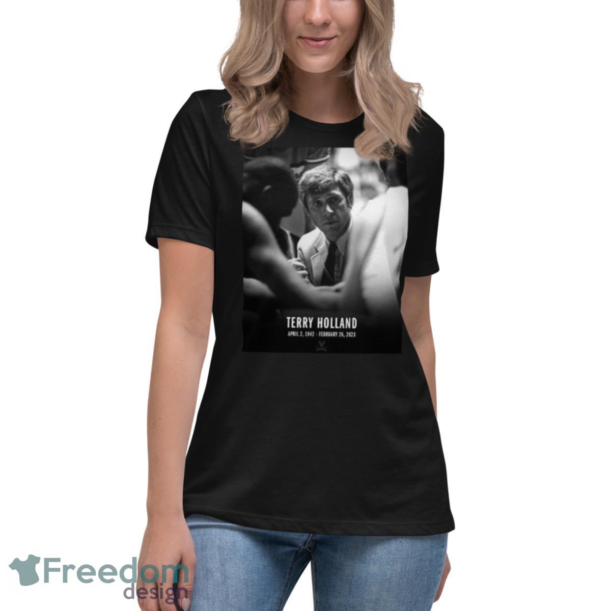 Rip Terry Holland 1942 2023 Shirt - Womens Relaxed Short Sleeve Jersey Tee Rip Terry Holland 1942 2023 Shirt - Womens Relaxed Short Sleeve Jersey Tee