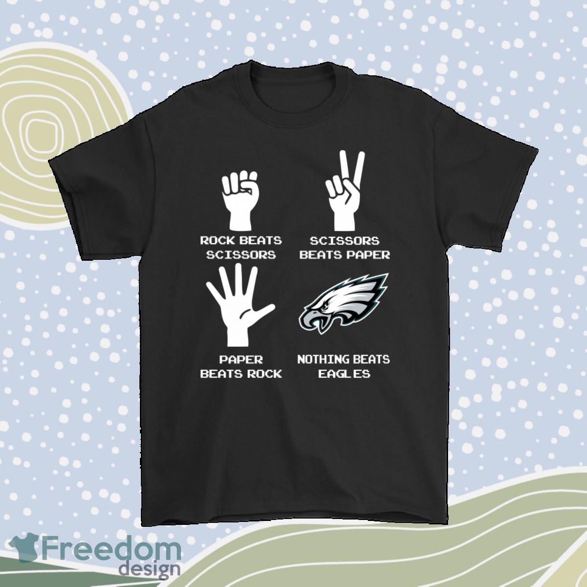 Rock Paper Scissors Nothing Beats The Philadelphia Eagles Shirt Product Photo 1