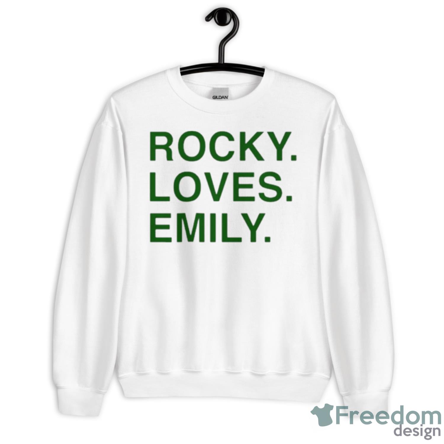 Rocky Loves Emily Shirt - Unisex Heavy Blend Crewneck Sweatshirt