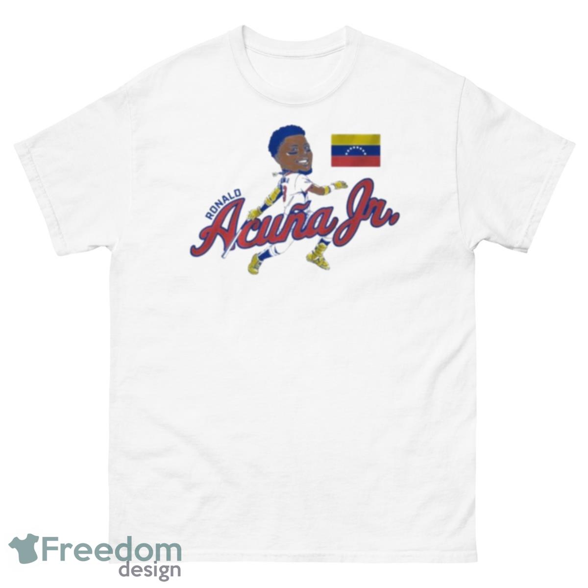 Ronald Acuña Jr Atlanta Braves Venezuela Caricature Shirt - 500 Men’s Classic Tee Gildan