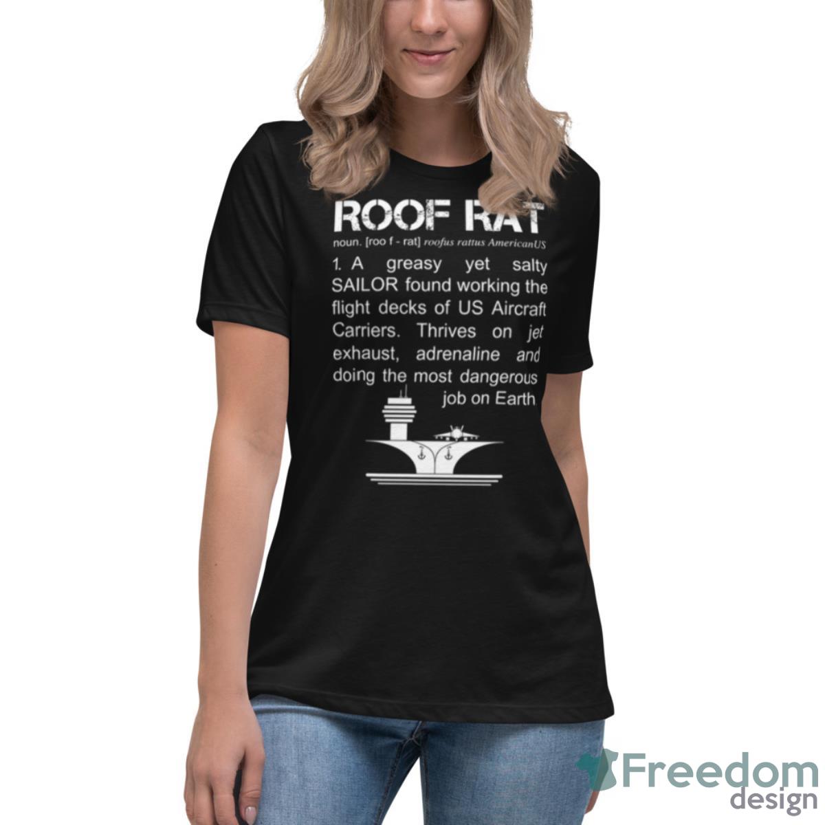 Roof Rat United States Army Shirt - Womens Relaxed Short Sleeve Jersey Tee Roof Rat United States Army Shirt - Womens Relaxed Short Sleeve Jersey Tee