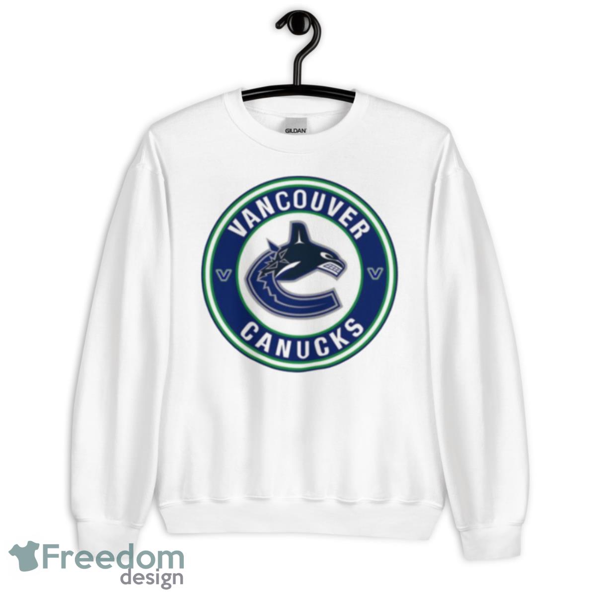 Round Blue Logo Vancouver Canucks Shirt - Unisex Heavy Blend Crewneck Sweatshirt