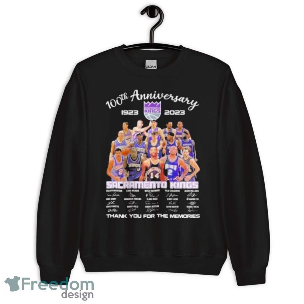 Sacramento Kings 100th Anniversary 1923 – 2023 Thank You For The Memories Signatures Shirt - Unisex Crewneck Sweatshirt Sacramento Kings 100th Anniversary 1923 – 2023 Thank You For The Memories Signatures Shirt - Unisex Crewneck Sweatshirt