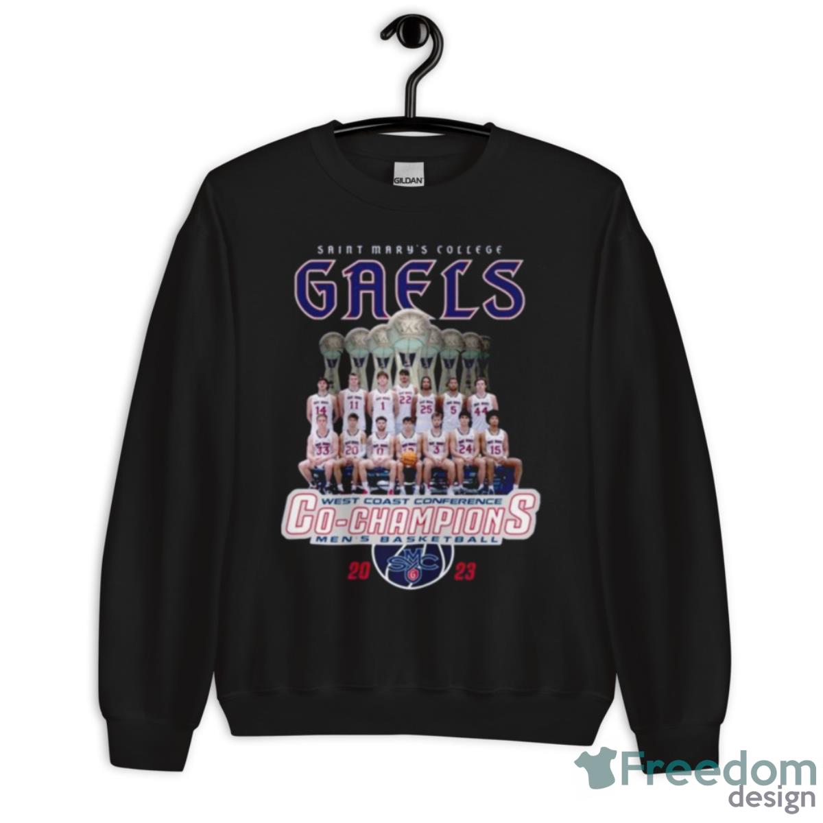 Saint Mary’s College Gaels West Coast Conference Co Champions Men’s Basketball 2023 Shirt - Unisex Crewneck Sweatshirt Saint Mary’s College Gaels West Coast Conference Co Champions Men’s Basketball 2023 Shirt - Unisex Crewneck Sweatshirt