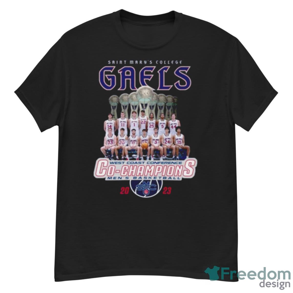 Saint Mary’s College Gaels West Coast Conference Co Champions Men’s Basketball 2023 Shirt - G500 Men’s Classic T-Shirt