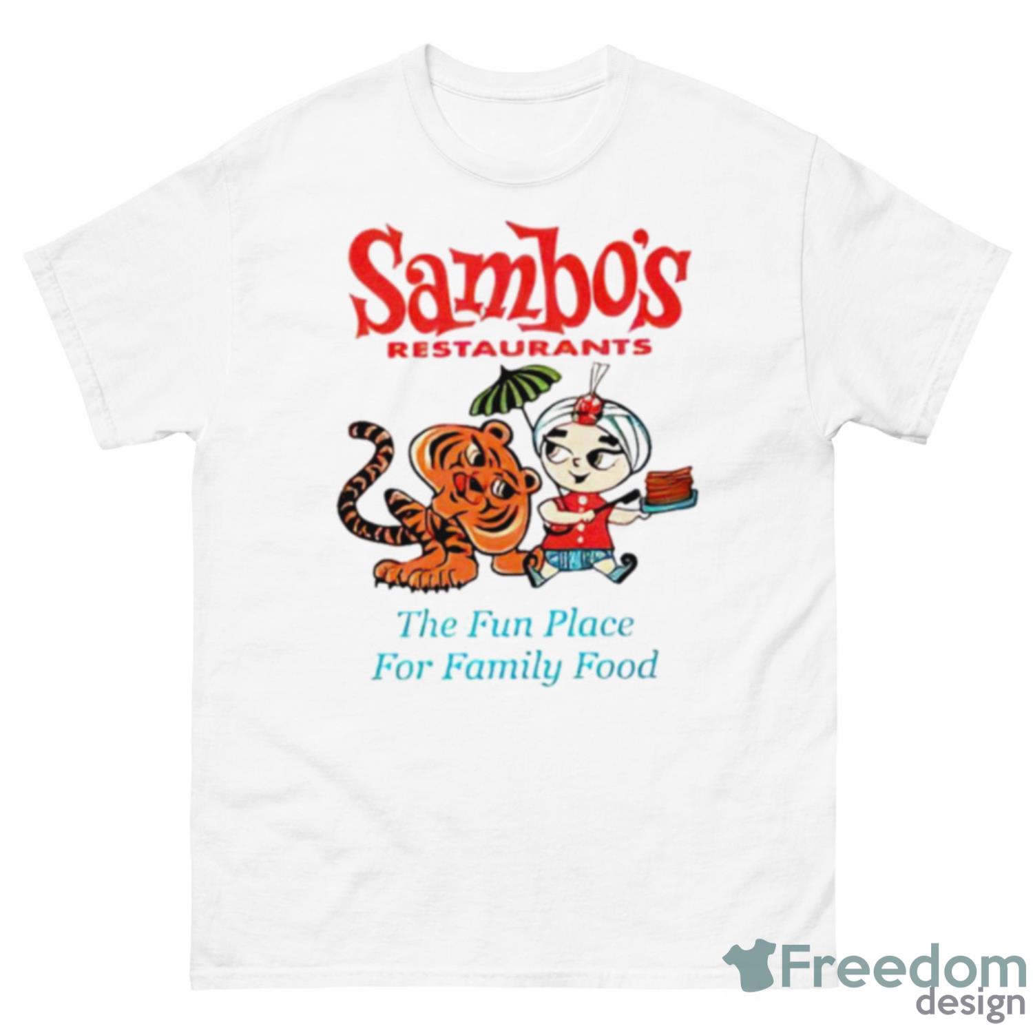 Sambo’s Restaurant The Fun Place For Family Food Shirt - 500 Men’s Classic Tee Gildan