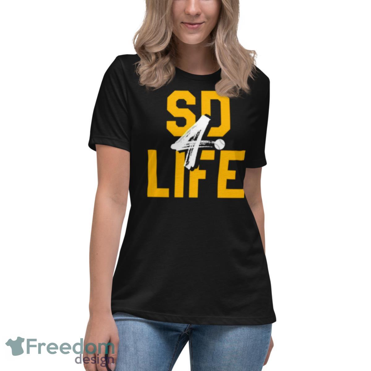 San Diego Padres 4 Life - Womens Relaxed Short Sleeve Jersey Tee San Diego Padres 4 Life - Womens Relaxed Short Sleeve Jersey Tee