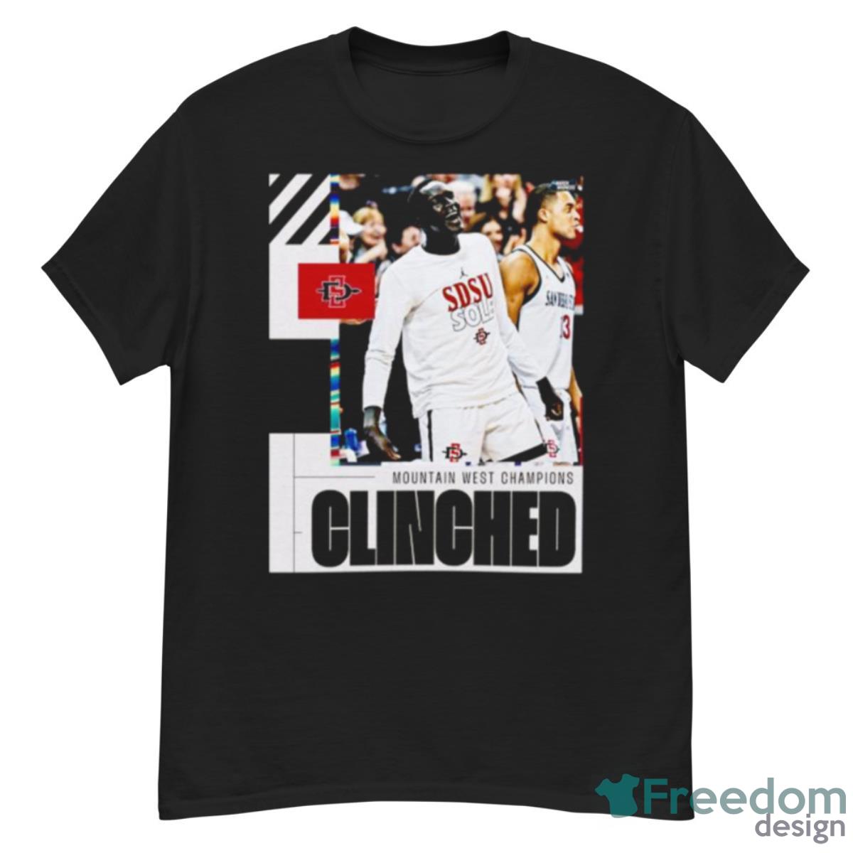 San Diego State Aztecs 2023 NCAA Clinched March Madness Shirt - G500 Men’s Classic T-Shirt