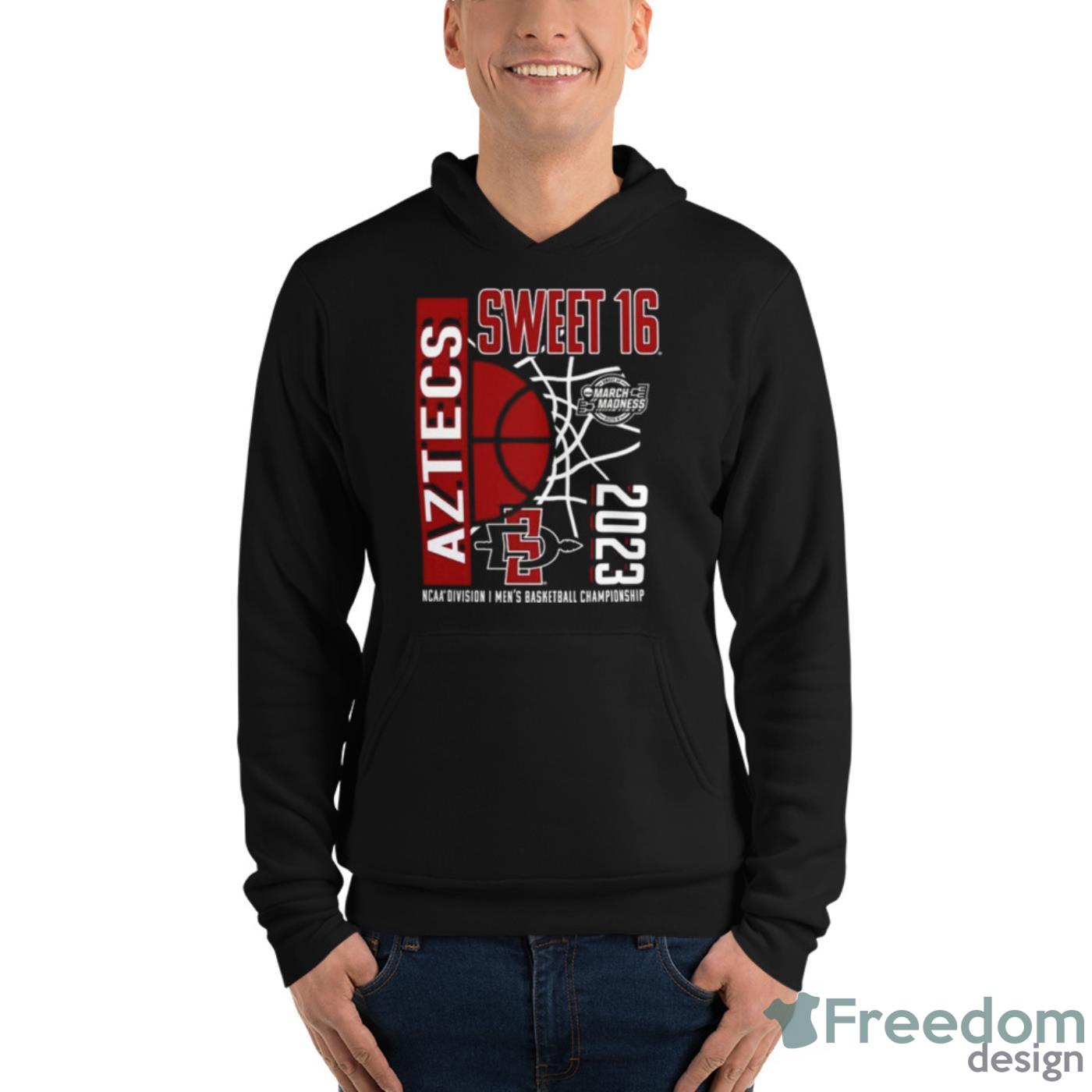 San Diego State Aztecs 2023 NCAA Men’s Basketball Tournament March Madness Sweet 16 Shirt - Unisex Fleece Pullover Hoodie San Diego State Aztecs 2023 NCAA Men’s Basketball Tournament March Madness Sweet 16 Shirt - Unisex Fleece Pullover Hoodie