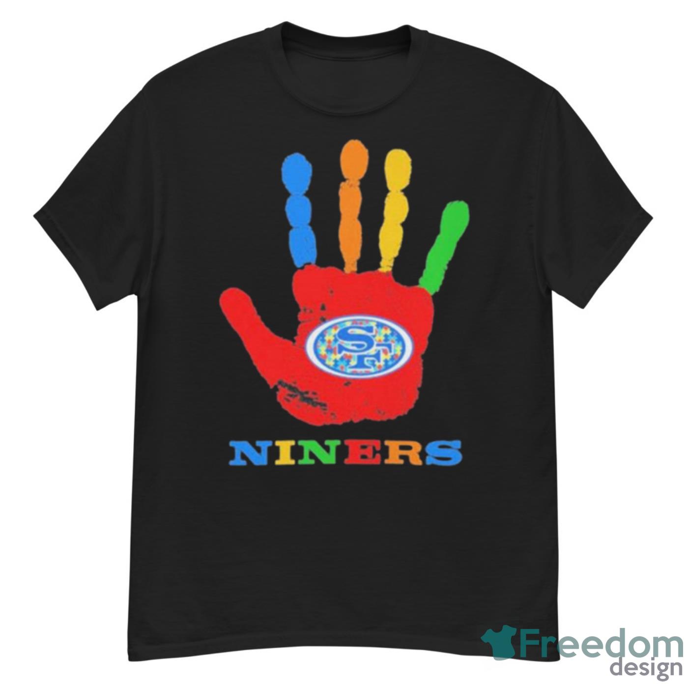 San Francisco 49ers Hand Autism 2023 NFL Shirt - G500 Men’s Classic T-Shirt