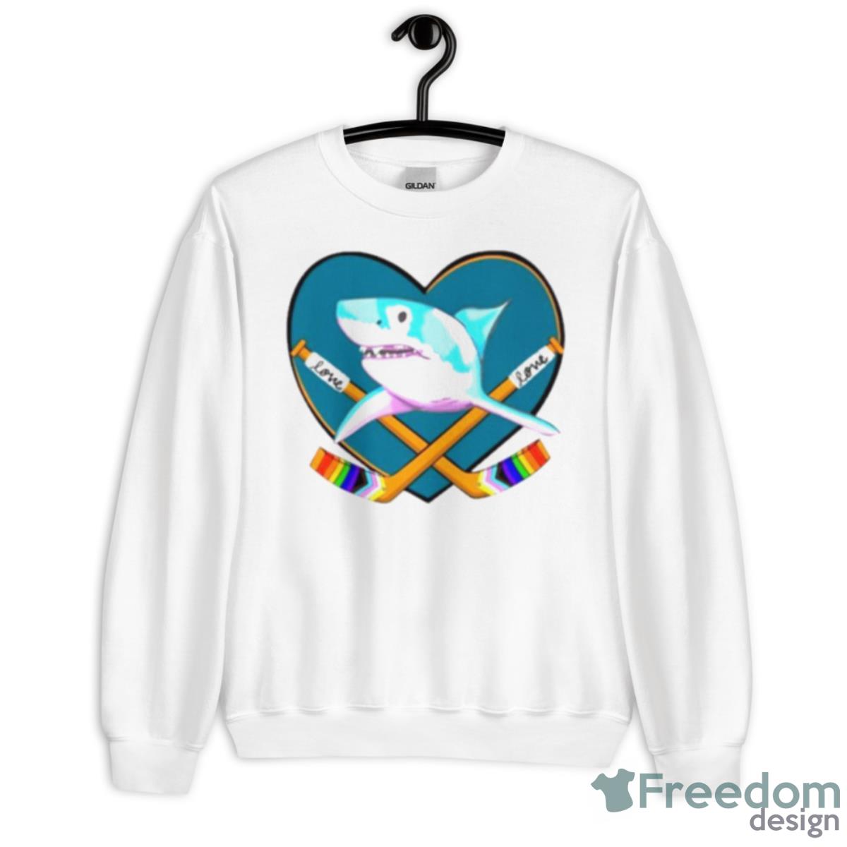 San Jose Sharks Pride Night Shirt - Unisex Heavy Blend Crewneck Sweatshirt