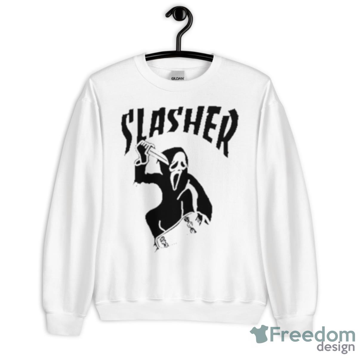 Scream Slasher Ghostface Shirt - Unisex Heavy Blend Crewneck Sweatshirt