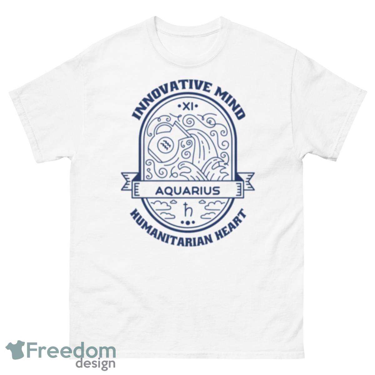 Scripts Of Aquarius Symbol Shirt - 500 Men’s Classic Tee Gildan