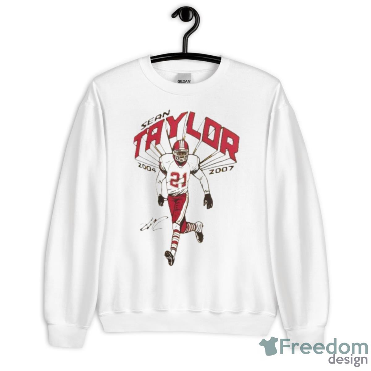 Sean Taylor Washington Commanders Homage Gridiron Classics Caricature Tri Blend Shirt - Unisex Heavy Blend Crewneck Sweatshirt