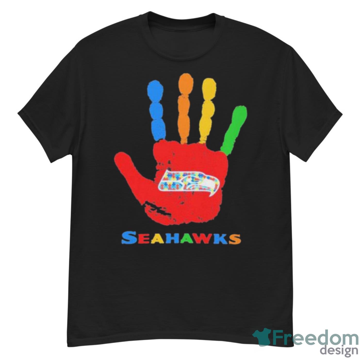 Seattle Seahawks Hand Autism 2023 NFL Shirt - G500 Men’s Classic T-Shirt