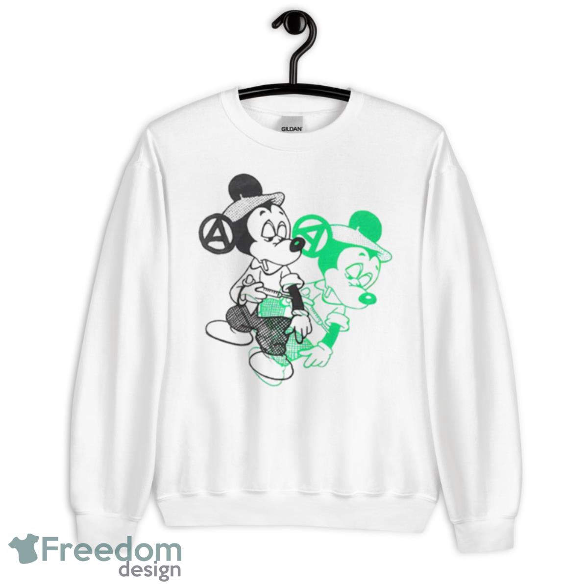 Seditionaries Drugged Mickey Mouse Shirt - Unisex Heavy Blend Crewneck Sweatshirt