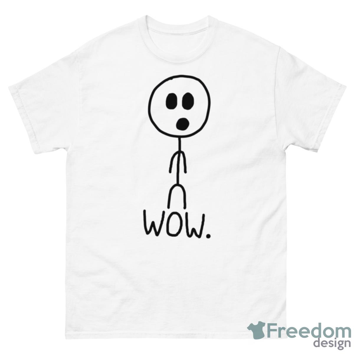 Shocked Funny Wow Stickman Shirt - 500 Men’s Classic Tee Gildan