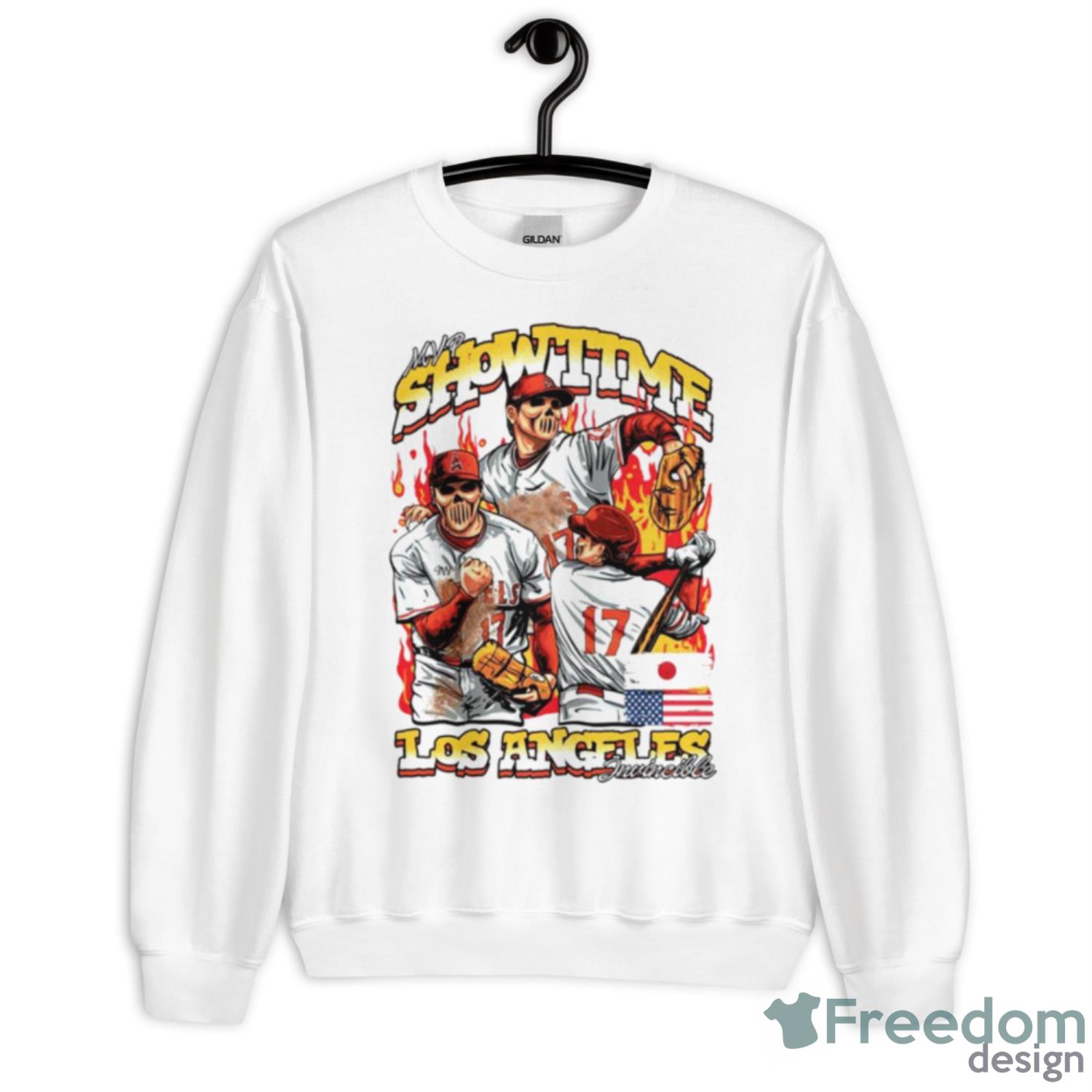 Shohei Ohtani MVP Showtime Los Angeles Shirt - Unisex Heavy Blend Crewneck Sweatshirt